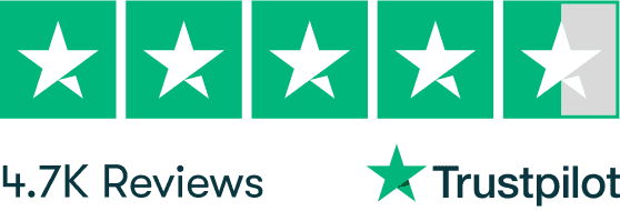 Trustpilot scores 4.5 out of 5 stars with 4.7k reviews